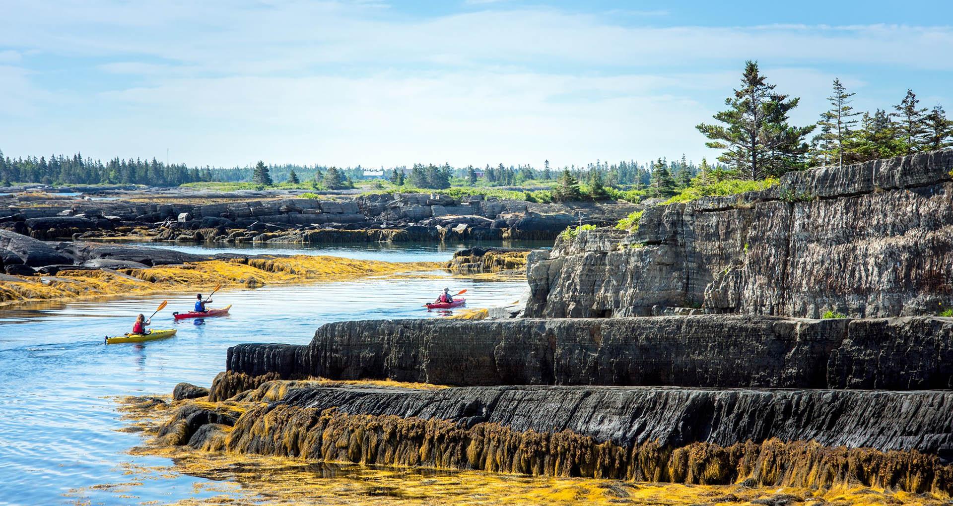 Kayaking in popular Blue Rocks