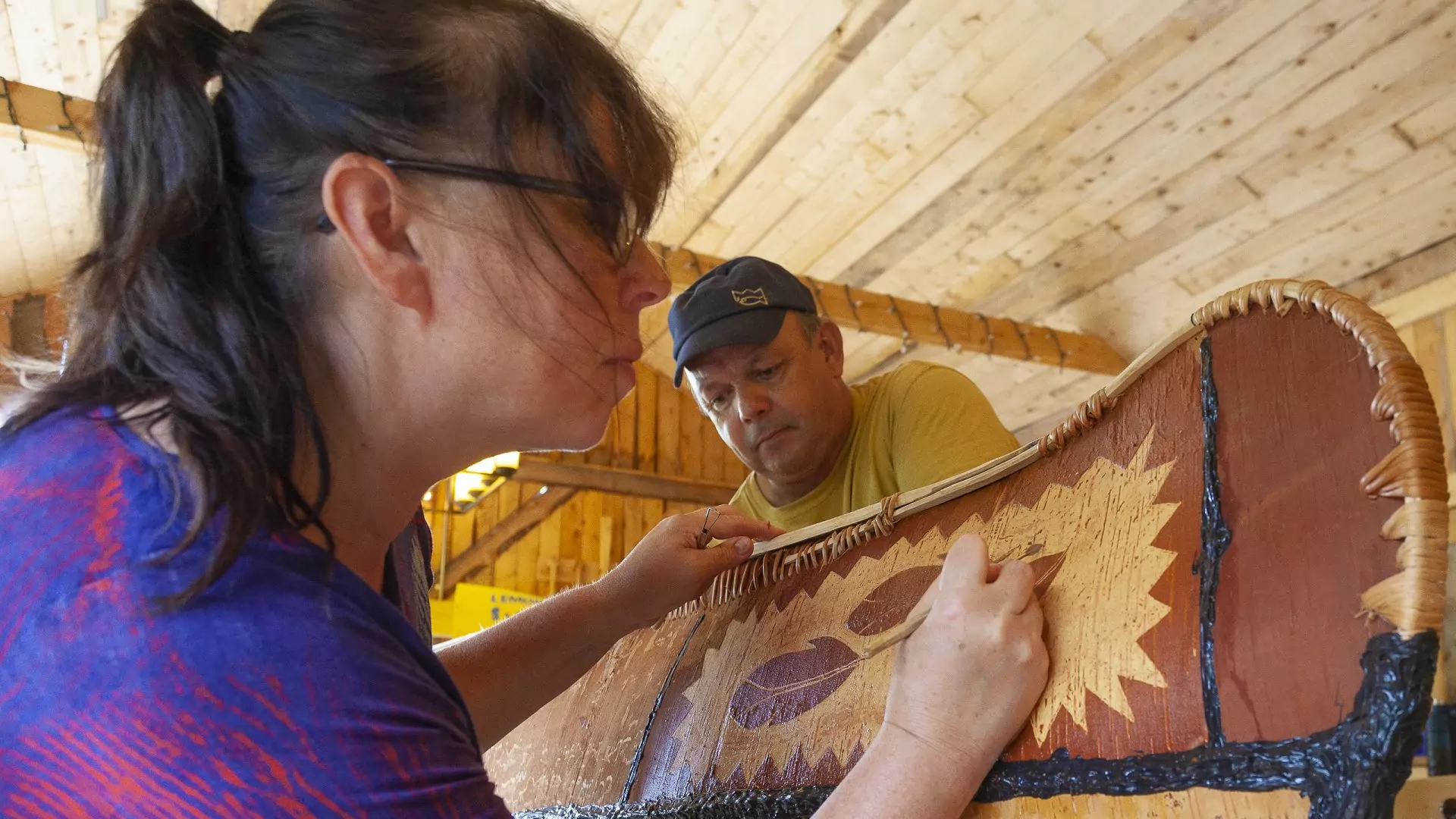 Birch Bark Canoe Building Workshop