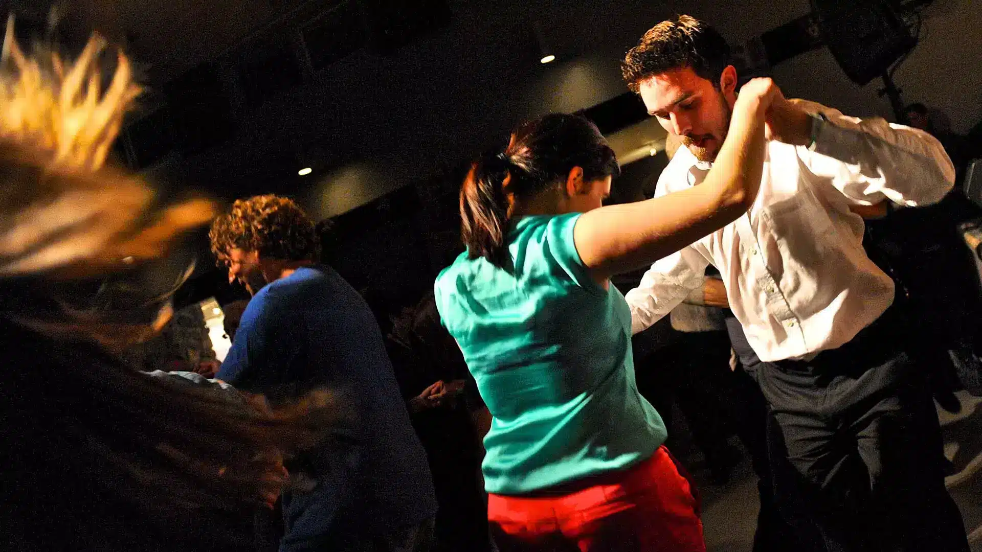 Couples dancing at a Ceilidh in Cape Breton