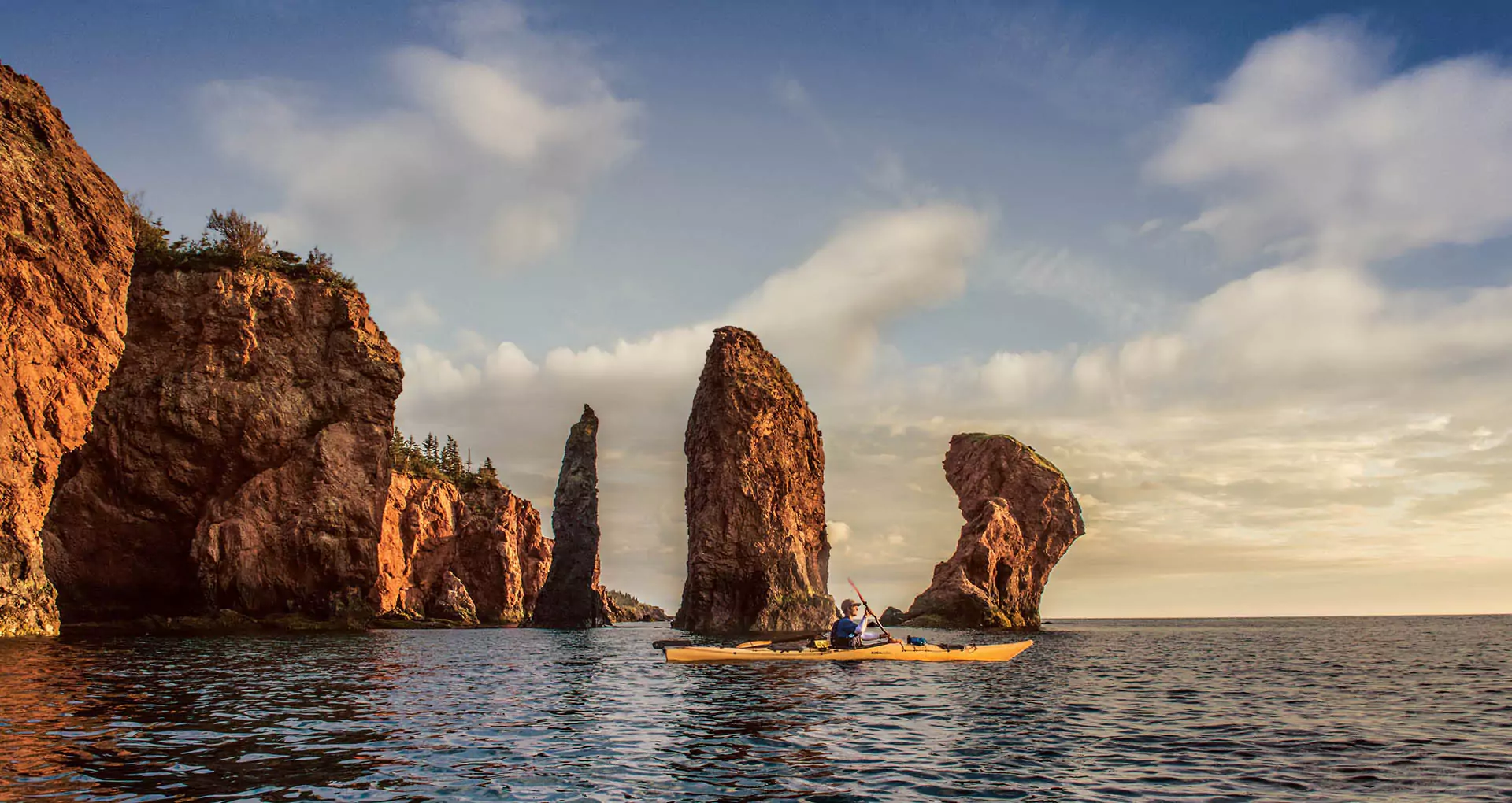 The Three Sisters rock formation at Cape Chignecto Provincial Park