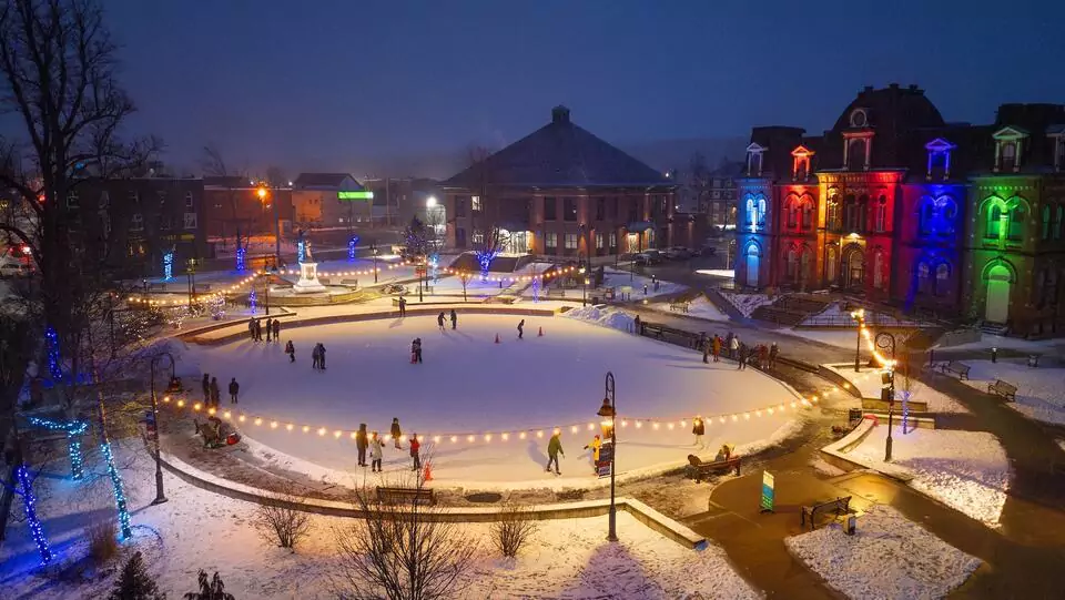Skating at Civic Square’s Outdoor Rink